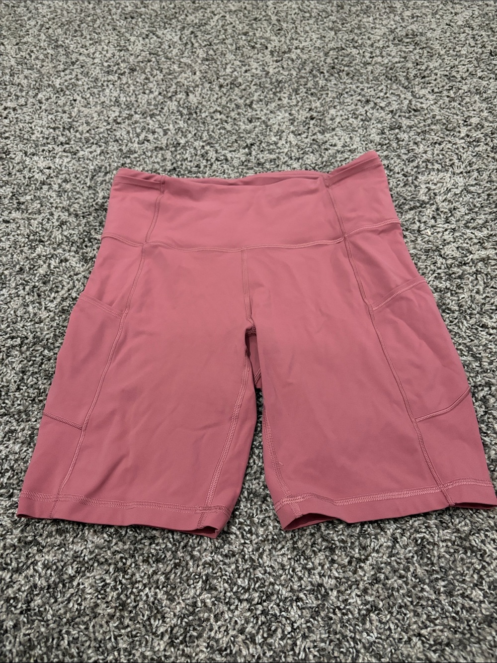 High-Waist Rose Pink Women's Lululemon Bike Shorts